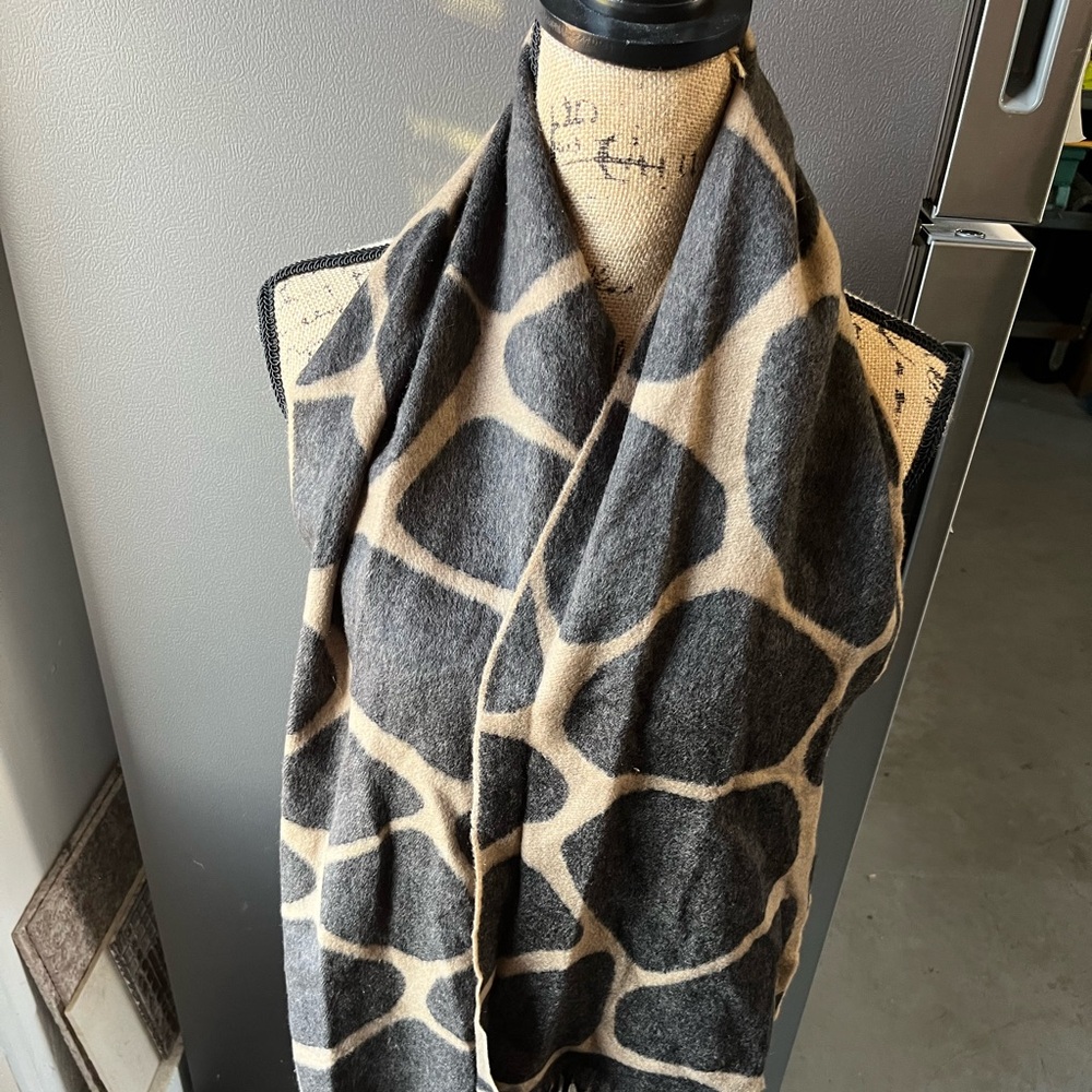 Burberry women’s cashmere animal print scarf